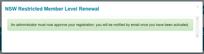 Renewal Pending