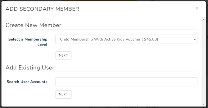 Secondary Member Ad