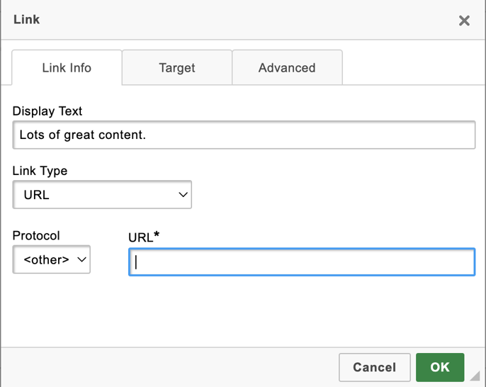 Link Direct Button Links and Buttons