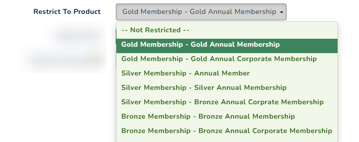 Membership Discount Coupons